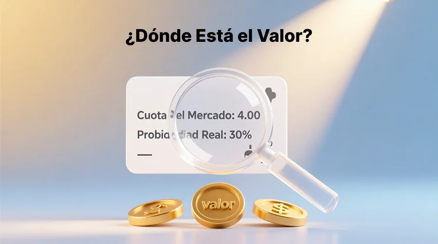 Ilustración del concepto de valor en apuestas de galgos comparando cuotas del mercado con probabilidad real