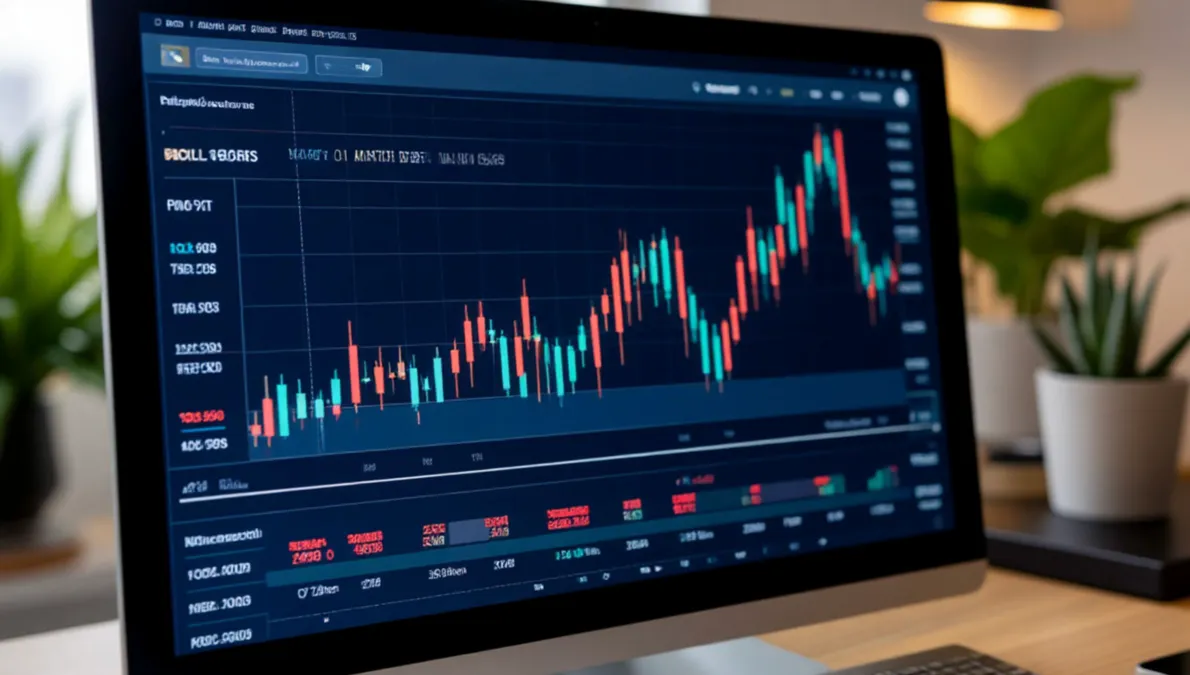 Gráfico de rendimiento de trading mostrando gestión de capital