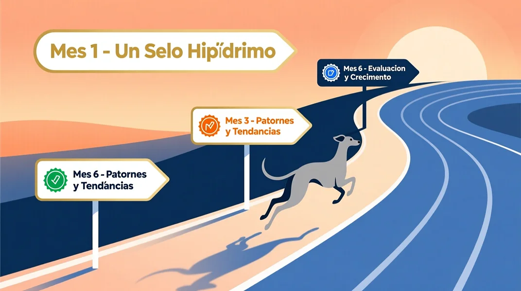 Hoja de ruta para el éxito en apuestas de galgos con plan de acción de 6 meses desde principiante a experto